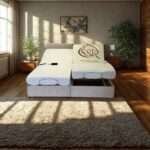 King Size (5ft (2*2'6)x 6ft) Electric Adjustable Bed With Memory Mattress
