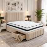 Devon Divan Bed with 2 Drawers – Luxury Upholstered Storage Bed UK - Image 2