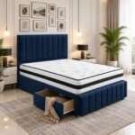 Devon Divan Bed with 2 Drawers – Luxury Upholstered Storage Bed UK - Image 7