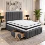 Devon Divan Bed with 2 Drawers – Luxury Upholstered Storage Bed UK - Image 3