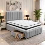 Devon Divan Bed with 2 Drawers – Luxury Upholstered Storage Bed UK