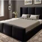 Luxury Plush New upholstered Bed Frame Wing Panel Velvet