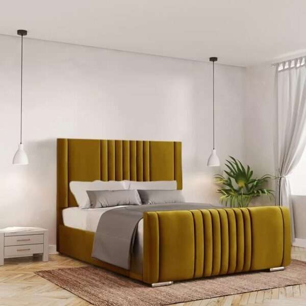 Luxury Plush Velvet Hazel Ottoman Storge bed Frame