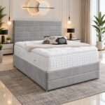 Luxury Plush Velvet Hazel Ottoman Storge bed Frame - Image 3