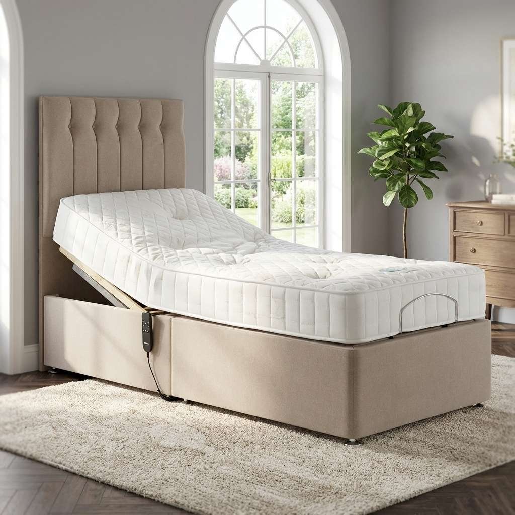 13041742452711873761 Sleep Best Electric Adjustable bed With Memory Mattress - Image 1