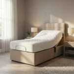Diagnol Line Electric Adjustable bed With Memory Mattress - Image 3