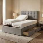 Yorkshire Divan Electric Adjustable Drawer bed With Memory Mattress