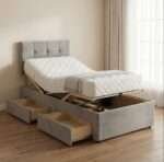 Yorkshire Divan Electric Adjustable Drawer bed With Memory Mattress - Image 2