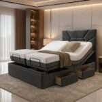 Luxury Black Divan Electric Adjustable bed With Memory Mattress + Optional Drawers - Image 2