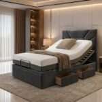 Luxury Black Divan Electric Adjustable bed With Memory Mattress + Optional Drawers - Image 5