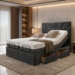 Luxury Black Divan Electric Adjustable bed With Memory Mattress + Optional Drawers - Image 4