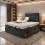 Luxury Black Divan Electric Adjustable bed With Memory Mattress + Optional Drawers - Image 3