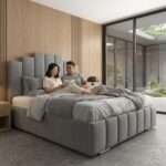 Luxury Art Deco Bedframe with Optional Gas lift storage
