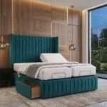 Luxury Romeo Divan Electric Adjustable bed With Memory Mattress +2 Drawers Footend